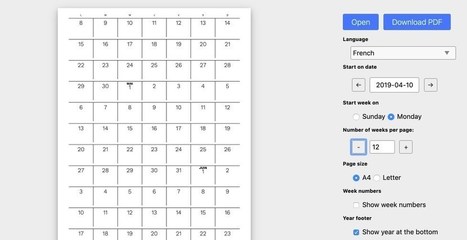 Calendar Generator. Créer un calendrier en ligne • | Bonnes pratiques en documentation | Scoop.it