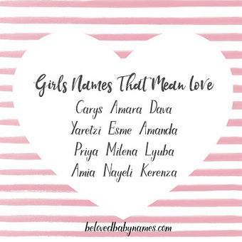Beloved Baby Names: Girls Names that Mean Love | Name News | Scoop.it