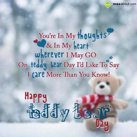 Maxabout: Teddy Bear Day SMS | Maxabout SMS & Greetings | Scoop.it