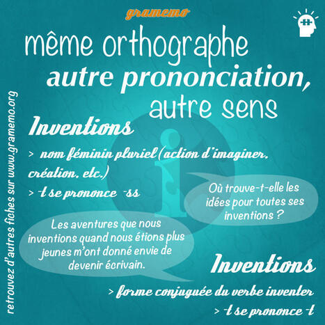 Inventions ou inventions – Attention, homographes ! | FLE CÔTÉ COURS | Scoop.it