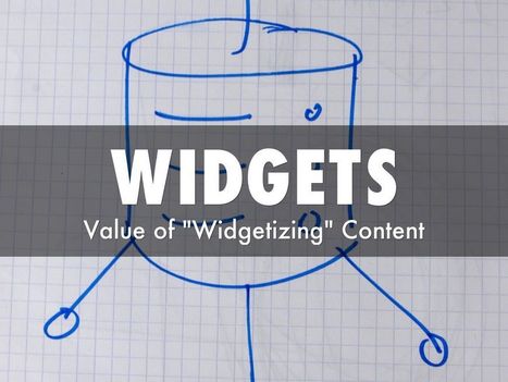 Widgets - Why Creating A Content Network With Widgets Is A Blue Ocean via @HaikuDeck | Co-creation in health | Scoop.it