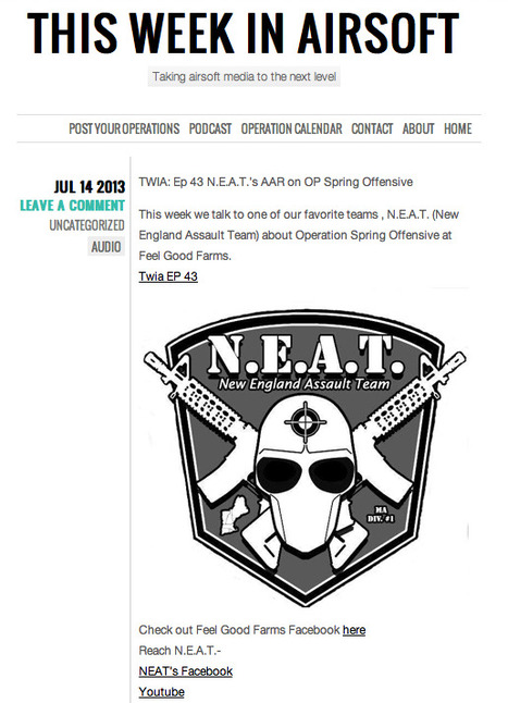 THIS WEEK IN AIRSOFT: Ep 43 N.E.A.T.'s AAR on OP Spring Offensive | Thumpy's 3D House of Airsoft&trade; @ Scoop.it | Scoop.it