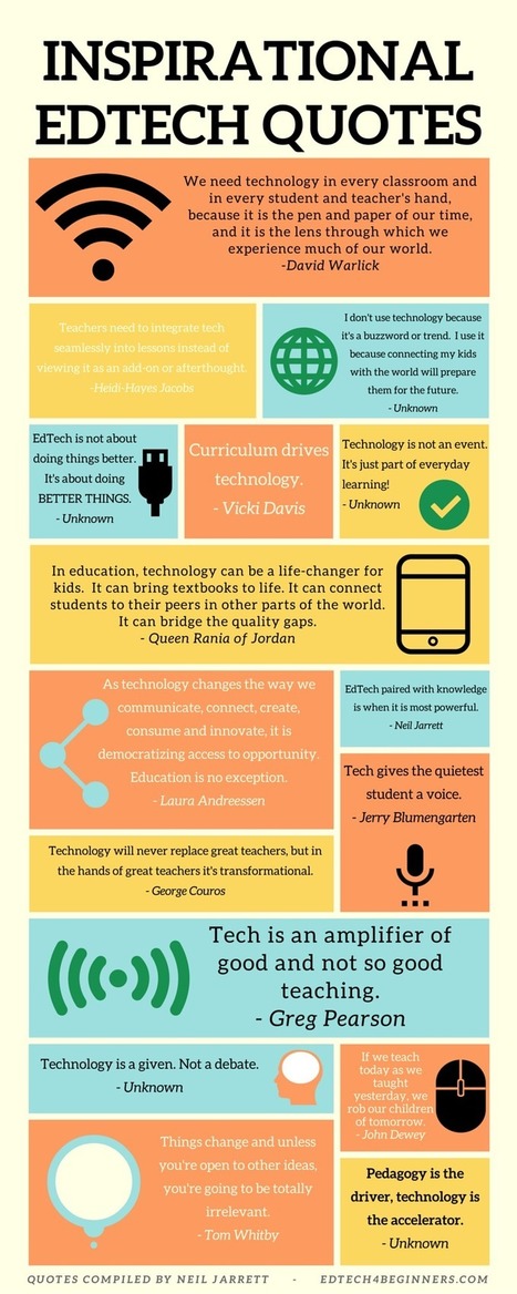 Inspiring Edtech Quotes via NEIL JARRETT | iGeneration - 21st Century Education (Pedagogy & Digital Innovation) | Scoop.it
