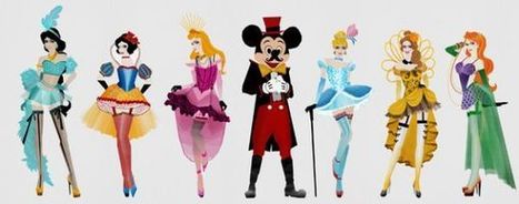 Disney Princesses Re-Imagined as Burlesque Showgirls | All Geeks | Scoop.it