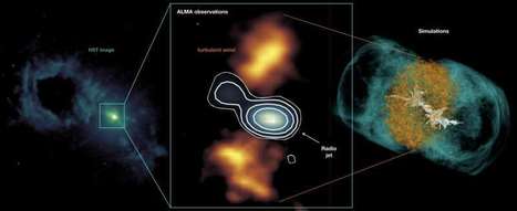 Jet-induced molecular gas excitation and turbulence in the Teacup Galaxy | Amazing Science | Scoop.it