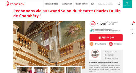 Commeon et le Crédit Agricole lancent un mécénat participatif inédit pour le théâtre Dullin de Chambéry | Mécénat participatif, crowdfunding & intérêt général | Scoop.it