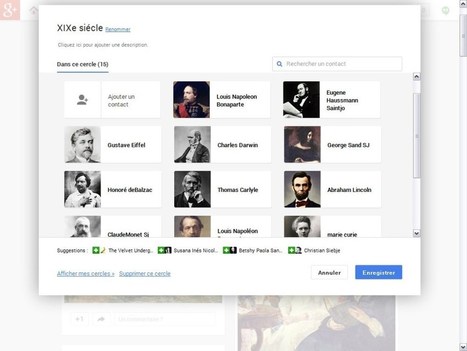 Projet "Si Google + avait existé au XIXème..." | Strictly pedagogical | Scoop.it