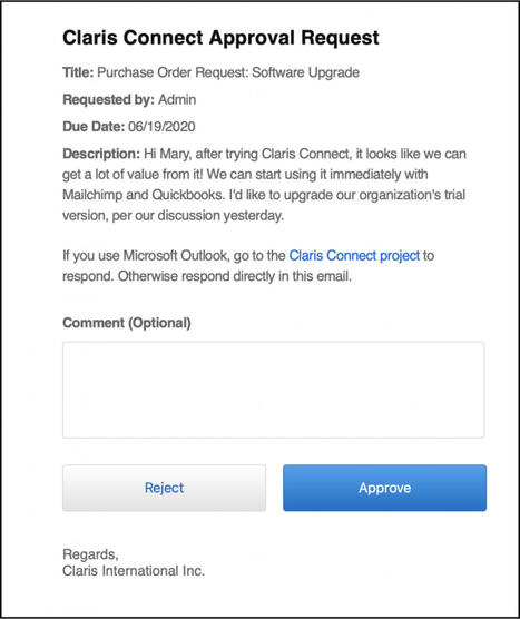DB Services - Claris Connect Approvals | Claris FileMaker Love | Scoop.it