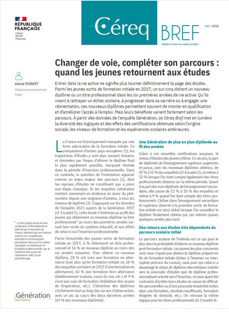 Changer de voie, compl&eacute;ter son parcours : quand les jeunes retournent aux &eacute;tudes | Cereq | Enqu&ecirc;tes, &eacute;tudes et rapports | Scoop.it