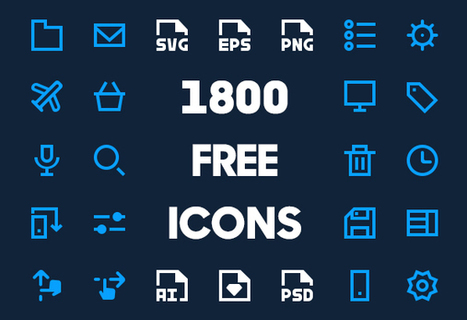 1800 Free Vector Icons for Web, iOS and Android UI Design | Freebies | Graphic Design Junction | Freakinthecage Webdesign Lesetips | Scoop.it