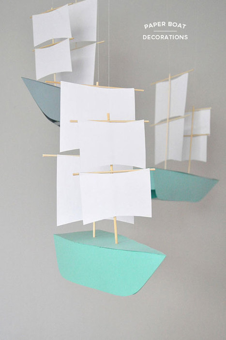 Paper Boat Decorations | Aprender Manualidades infantiles | Scoop.it
