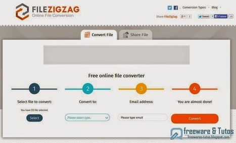 FileZigZag : un nouveau service en ligne de conversion et de partage de fichiers | Time to Learn | Scoop.it