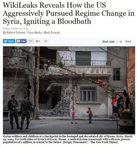 #Wikileaks r&eacute;v&egrave;le comment les #USA ont agressivement appuy&eacute; un #RegimeChange en #Syrie depuis 15 ans #Diplomatie | Infos en fran&ccedil;ais | Scoop.it