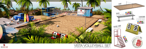 NEW! Vista Volleyball Set @ KUSTOM9 | @ KUSTOM 9 maps.second… | 亗 Second Life Home & Decor 亗 | Scoop.it