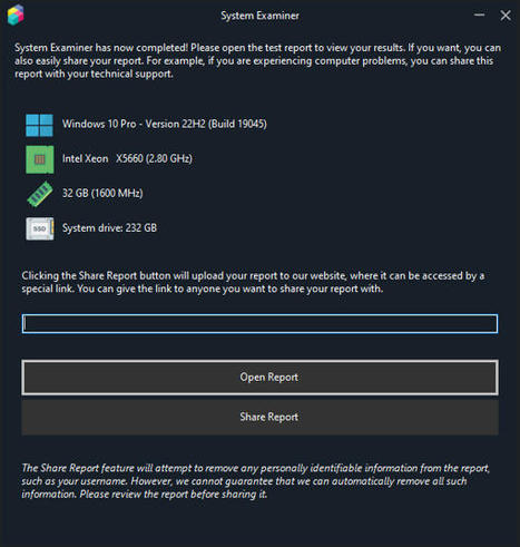 Logiciel Gratuit - System Examiner 2023 - Examinateur de système Windows PC | Logiciel Gratuit Licence Gratuite | Scoop.it