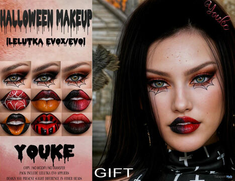 Halloween Makeup October 2025 Group Gift by youke | Teleport Hub - Second Life Freebies | Second Life Freebies | Scoop.it