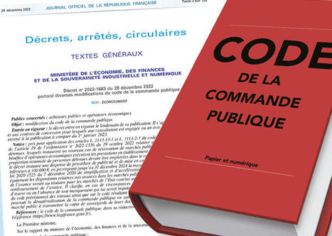 Commande publique : quelques nouveautés réglementaires | Veille juridique du CDG13 | Scoop.it