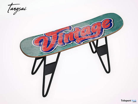 Skateboard Coffee Table Stool June 2022 Group Gift by Doe & Tangsai | Teleport Hub - Second Life Freebies | Second Life Freebies | Scoop.it