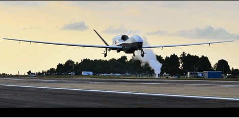 Le prototype de drone de surveillance maritime MQ-4C Triton  a effectué son vol transnational de 11 heures | Newsletter navale | Scoop.it