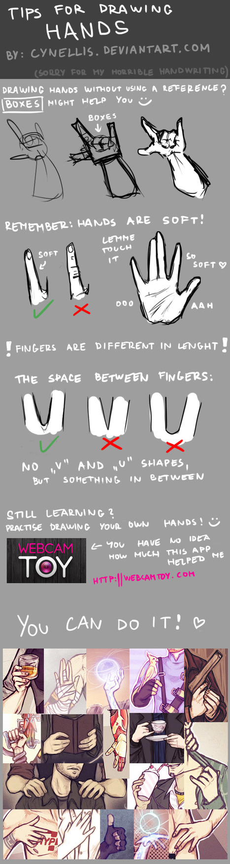 How To Draw Anime - Hand Reference.