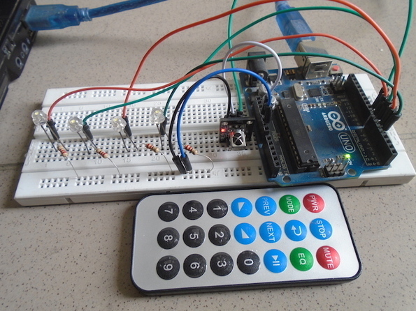 Controlling LEDs with an Arduino, an IR Sensor,...