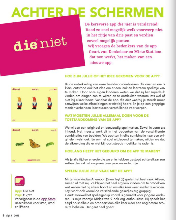 'die niet': app voor 3 - 13 jaar - raad welk plaatje er niet bijhoort. | Apps voor kinderen | Scoop.it