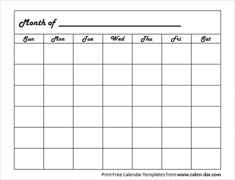 Blank Template Calendar from img.scoop.it