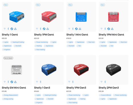 Domotique : les interrupteurs Shelly Gen4 sont disponibles, avec Wi-Fi, Bluetooth, Zigbee | Infrastructures num&eacute;riques avanc&eacute;es | Scoop.it