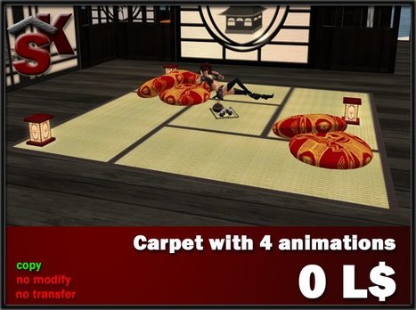 Japan Carpet by SK Prefabs Creations | Teleport Hub | Second Life Freebies | Scoop.it