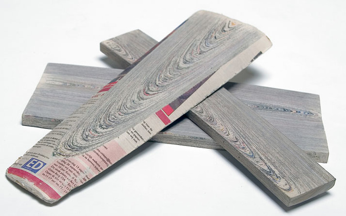 Newspaper wood, un nouveau matériau étonnant - g r e e n c h a m a d e | Découvrir, se former et faire | Scoop.it
