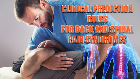 Clinical Prediction Rules For Back And Spinal Pain Syndromes | Spine Health & Spinal Hygiene | Scoop.it