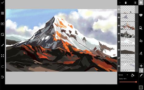How to Draw a Mountain with PicsArt | Drawing and Painting Tutorials | Scoop.it