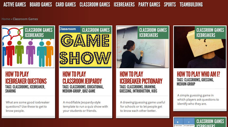 Classroom Games Icebreakers | How Do You Play | Digital Delights for Learners | Scoop.it