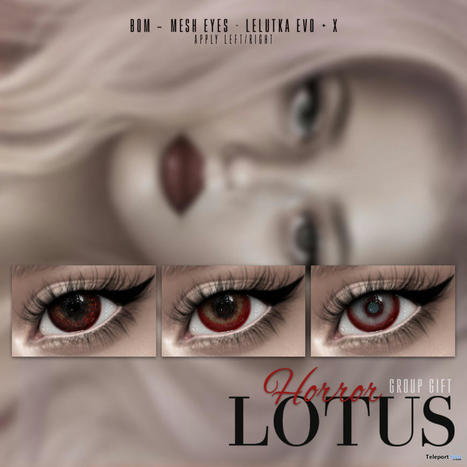 Horror Eyes Halloween 2022 Group Gift by LOTUS | Teleport Hub - Second Life Freebies | Second Life Freebies | Scoop.it