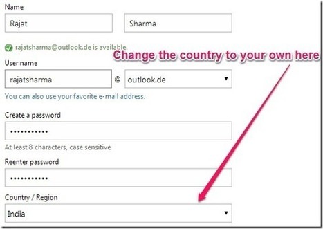 How To Get Outlook.com Country Specific Account For Any Country | Time to Learn | Scoop.it