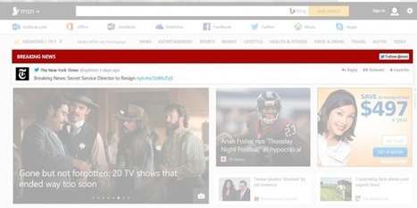 MSN’s new web design features breaking news Tweets  | Twitter Blogs | Public Relations & Social Marketing Insight | Scoop.it