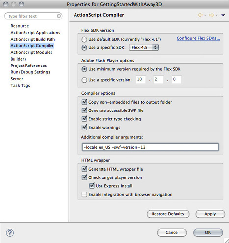 Creating 3D games and apps with Away3D 4 and Stage 3D: Part 1 | Adobe Developer Connection | Everything about Flash | Scoop.it