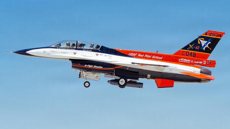 X-62A Toting Infrared Search And Track Pod Used Its AI 'Brain' To Autonomously Intercept An 'Enemy' T-38 | DEFENSE NEWS | Scoop.it