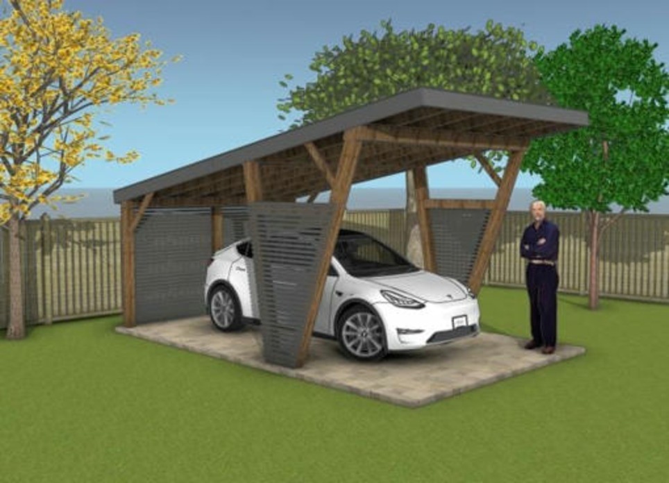 Modern 12x20 Lean to Carport - Free Plans | Garden Plans | Scoop.it