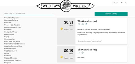 Who Pays Writers' crowdsourced data reveals how much publications pay freelancers | Public Relations & Social Marketing Insight | Scoop.it