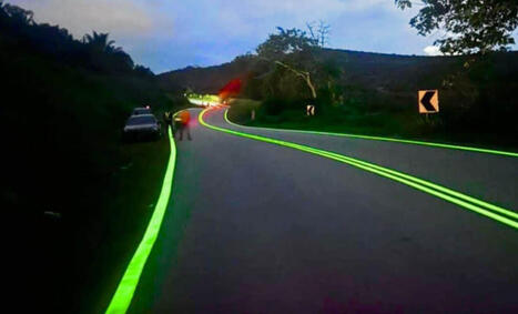 Malaysia Replaced Streetlights with Glow-in-the-Dark Roads, Until a Major Problem Came to Light | by&nbsp;Arezki Amiri | IndianDefenceReview.com | @The Convergence of ICT, the Environment, Climate Change, EV and HEV Transportation & Distributed Renewable Energy | Scoop.it