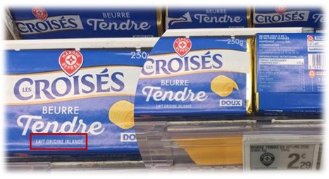 Le beurre marque repère Leclerc « Les Croisés » est désormais produit avec du lait irlandais | Lait de Normandie... et d'ailleurs | Scoop.it