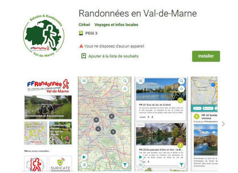 Une application pour randonner dans le Val-de-Marne - Fédération Française de la Randonnée Pédestre | Tourisme de randonnées                                                                                                                                                                                 & Sports de nature pour les pros | Scoop.it