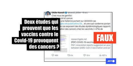 Non, ces études ne révèlent pas un lien causal entre vaccins contre le Covid-19 et cancers | Mathieu Molimard | Hésitations Vaccinales: Observatoire HESIVAXs | Scoop.it