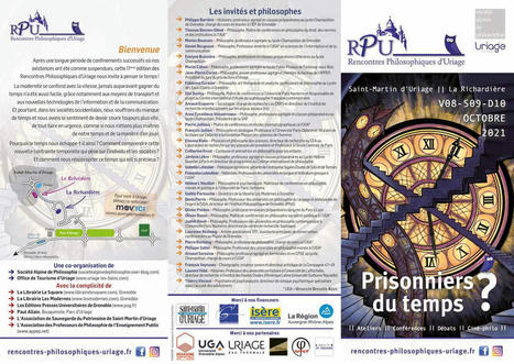 Programme Rencontres Philosophiques d'Uriage "Prisonniers du temps ?" | Philosophie en France | Scoop.it