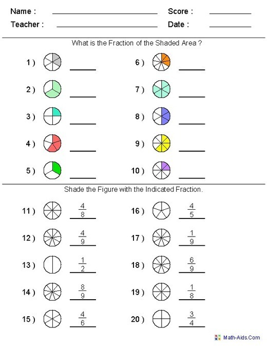 Math Worksheets Math Aids