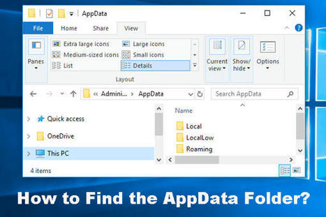 ¿Cómo encontrar la carpeta AppData en Windows? (Dos casos) | El rincón de mferna | Scoop.it