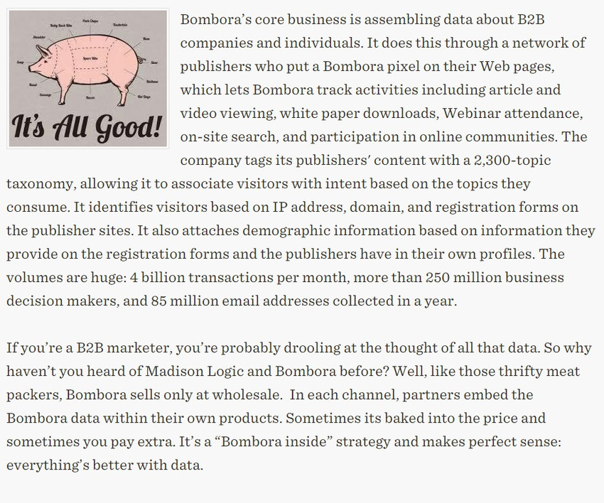Customer Experience Matrix: Bombora Feeds B2B Data to Everyone | The MarTech Digest | Scoop.it