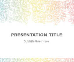 Free Alphabet Colored PowerPoint Template - SlideHunter.com | Free Business PowerPoint Templates | Scoop.it