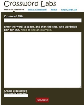 CrosswordLabs- A Simple Tool to Create Crossword Puzzles for Your Students via Educators' tech  | iGeneration - 21st Century Education (Pedagogy & Digital Innovation) | Scoop.it